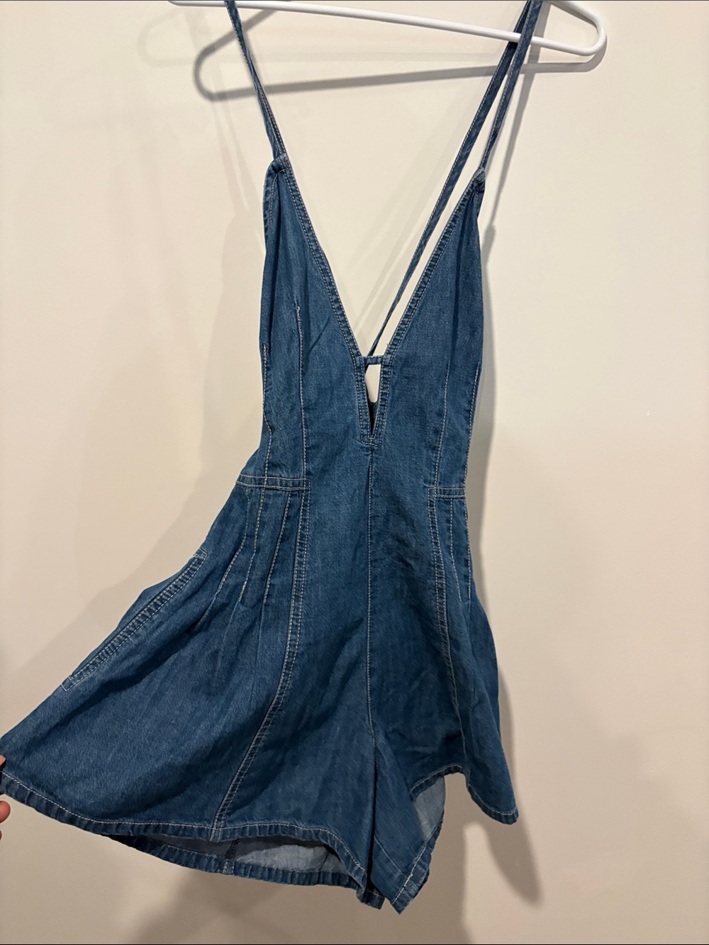 WE THE FREE Denim Blue women  One-Piece Romper